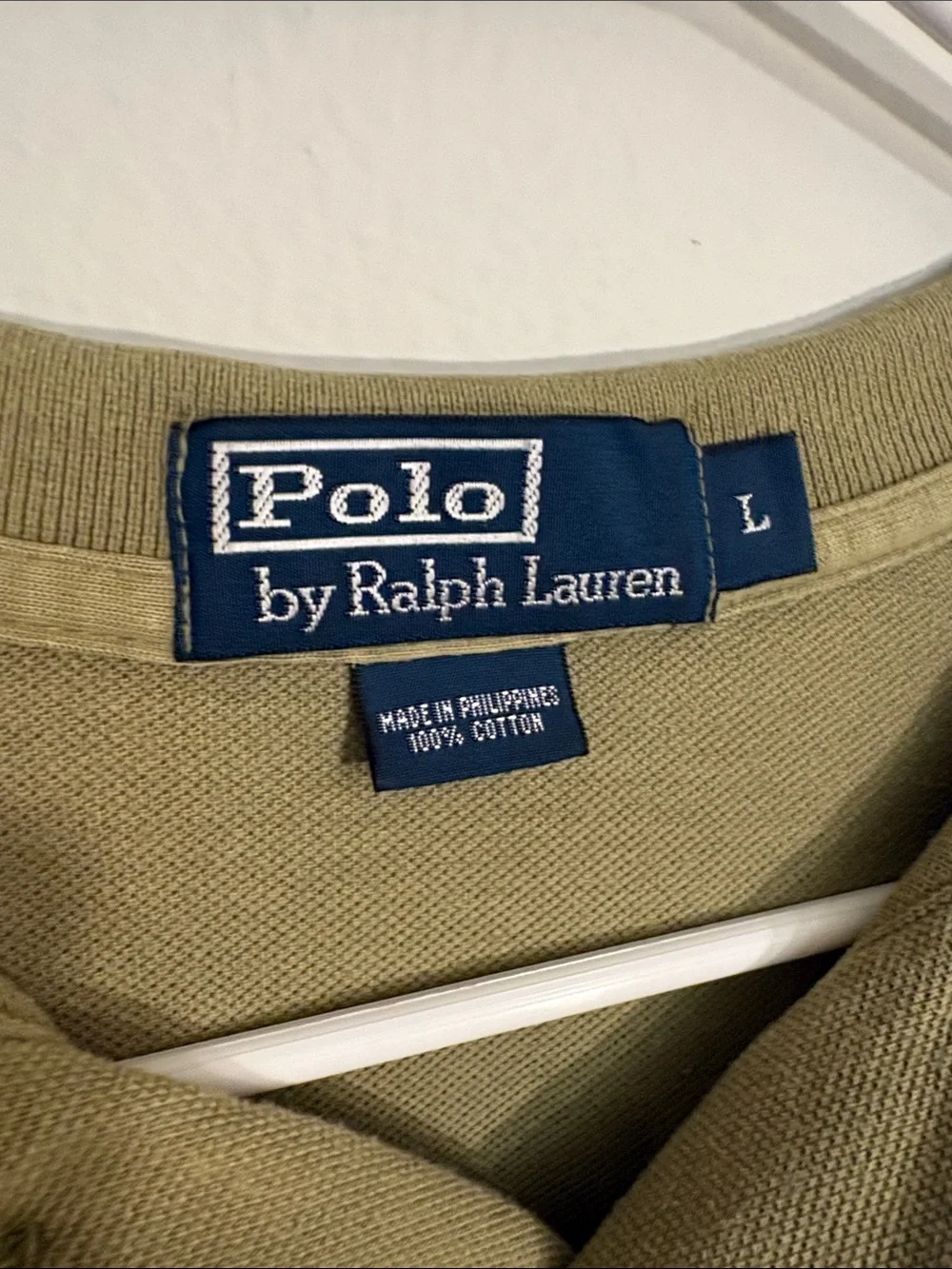 Polo by Ralph Lauren Olive Green Polo with Maroon Pony